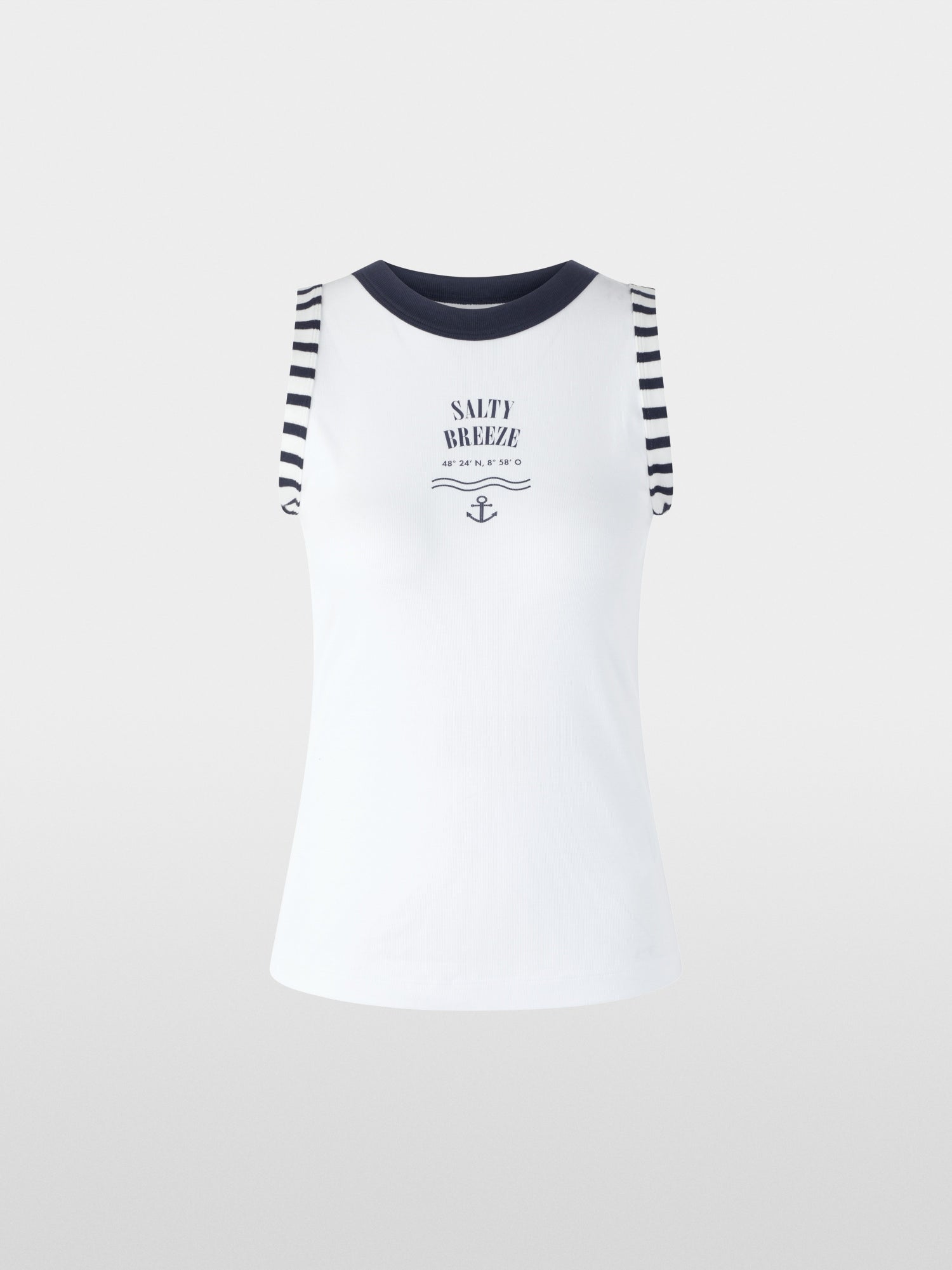 Top with maritime print