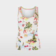 Ribbed top with print