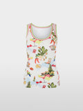 Ribbed top with print