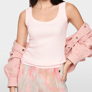 Basic top made from stretch cotton