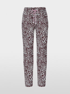 FOCHA trousers with leopard print