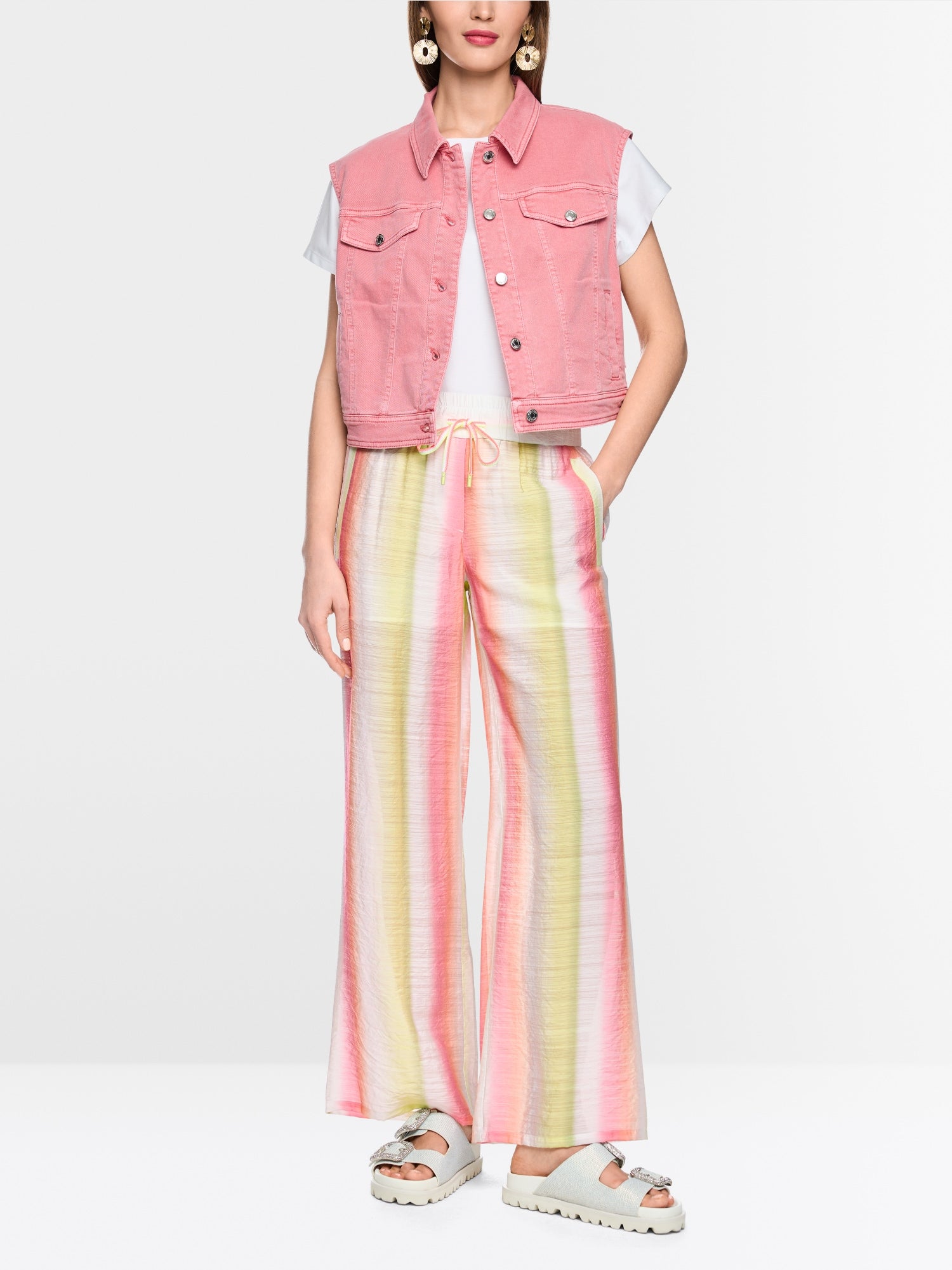 WELKOM wide fit high waist trousers