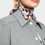 Lightweight scarf with cherry print