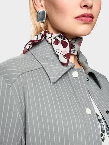 Lightweight scarf with cherry print