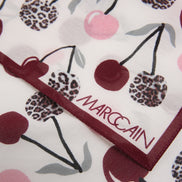 Lightweight scarf with cherry print