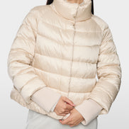 Quilted jacket with synthetic down
