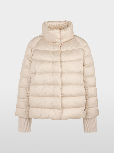 Quilted jacket with synthetic down