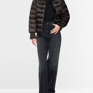 Quilted jacket with synthetic down