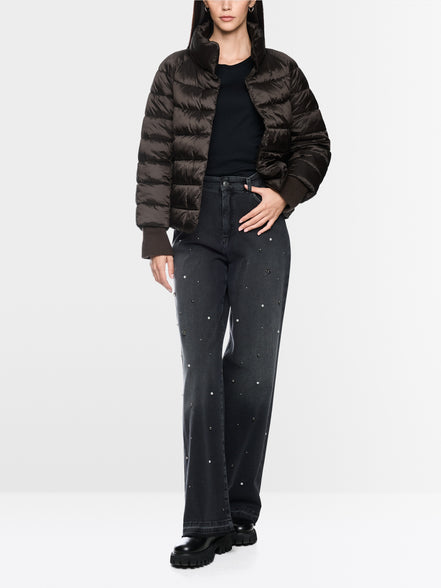 Quilted jacket with synthetic down