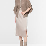 ‘Knitted in Germany’ openwork cardigan
