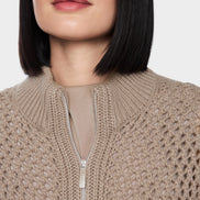‘Knitted in Germany’ openwork cardigan