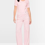 Stretch cotton shirt with half sleeves