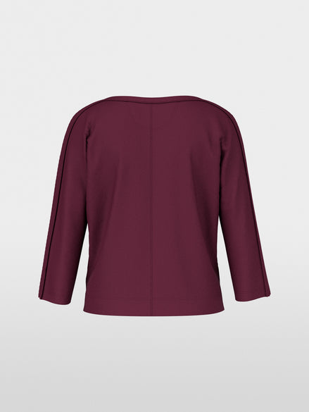 Stretch cotton shirt with 3/4 sleeves