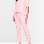 Materials mix blouse-style shirt