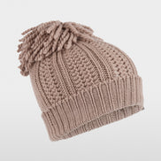 ‘Knitted in Germany’ pom-pom hat