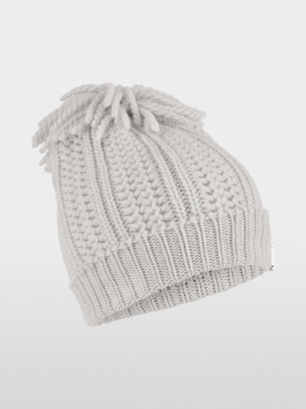 ‘Knitted in Germany’ pom-pom hat