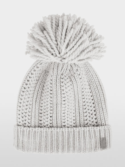 ‘Knitted in Germany’ pom-pom hat