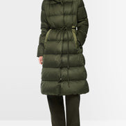 Long down coat with hood