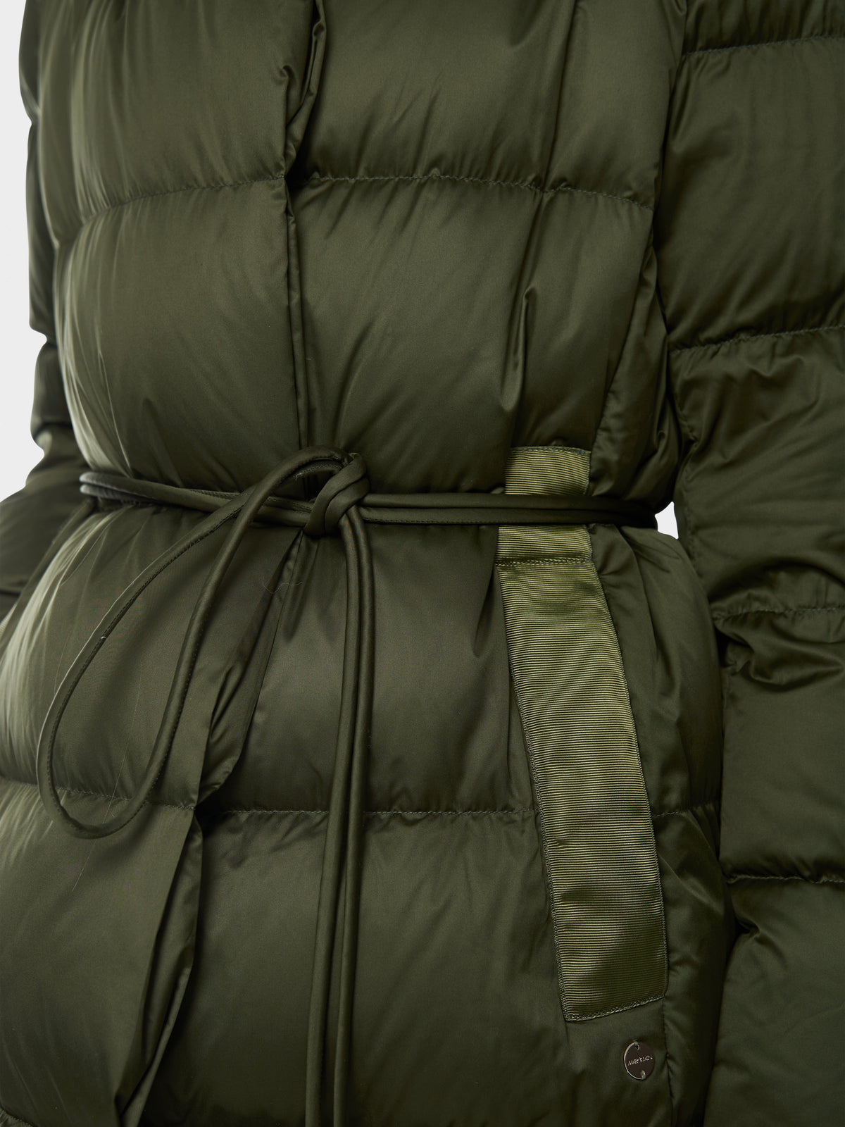 Long down coat with hood