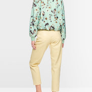 Blouson jacket with floral print
