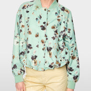 Blouson jacket with floral print