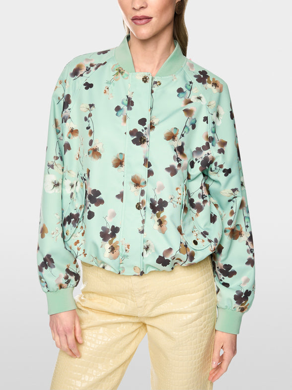 Blouson jacket with floral print