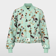 Blouson jacket with floral print