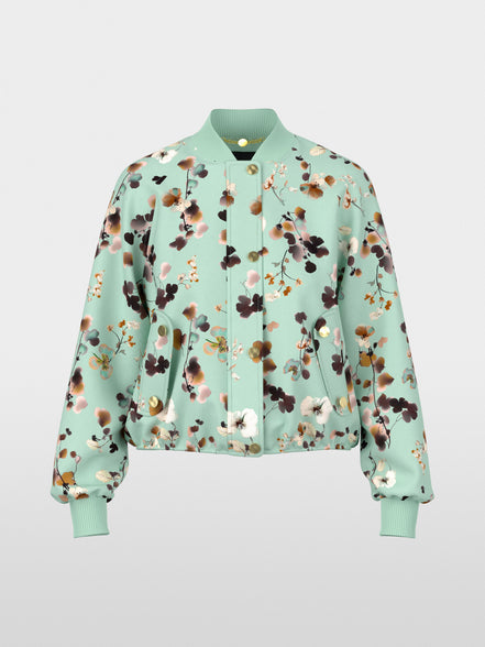 Blouson jacket with floral print