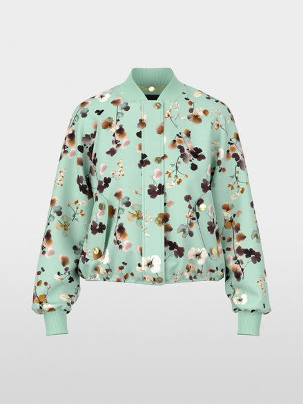 Blouson jacket with floral print
