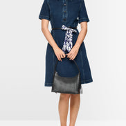 Short denim dress