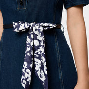 Short denim dress