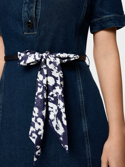 Short denim dress