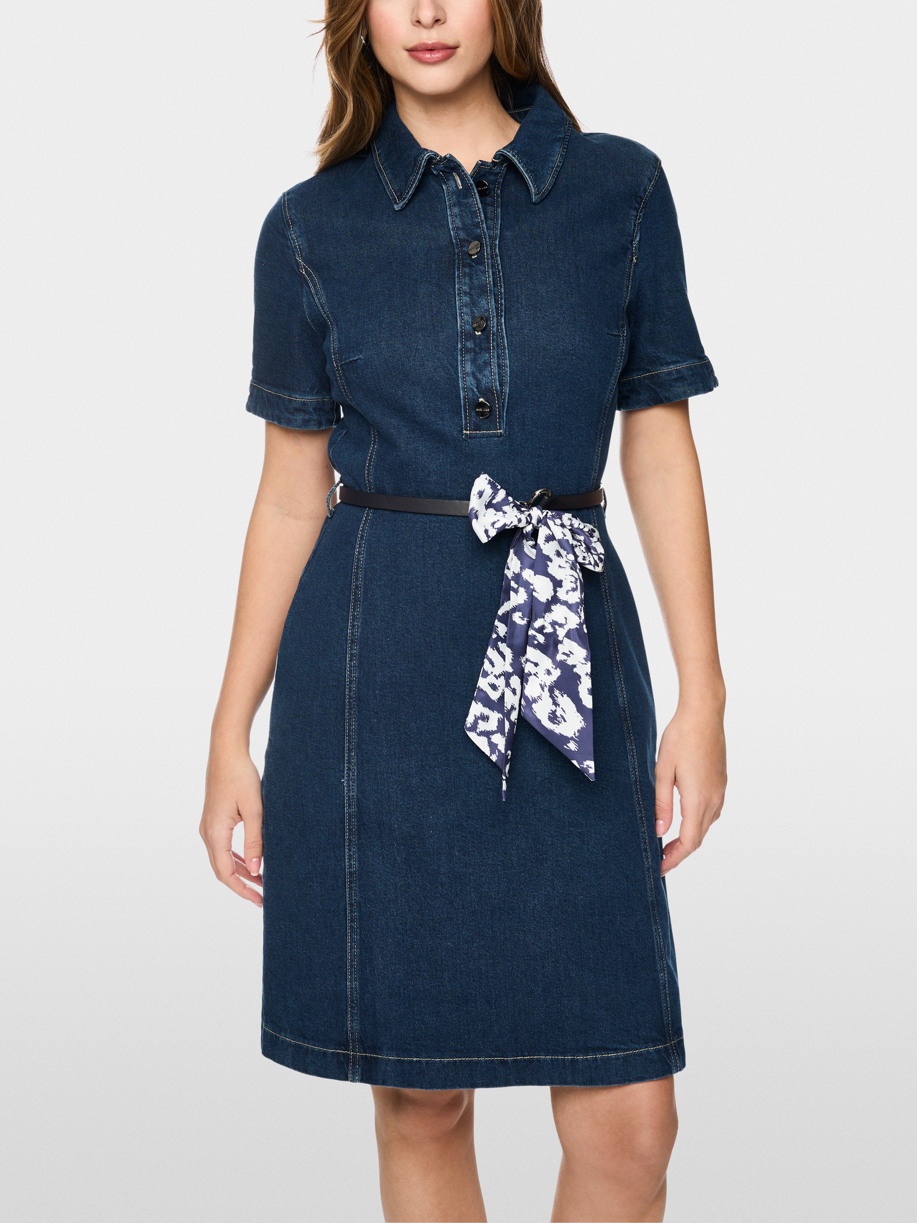 Short denim dress