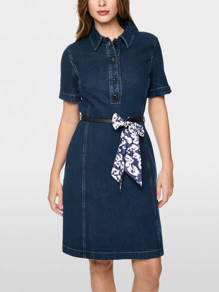 Short denim dress