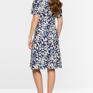 Short dress with all-over print