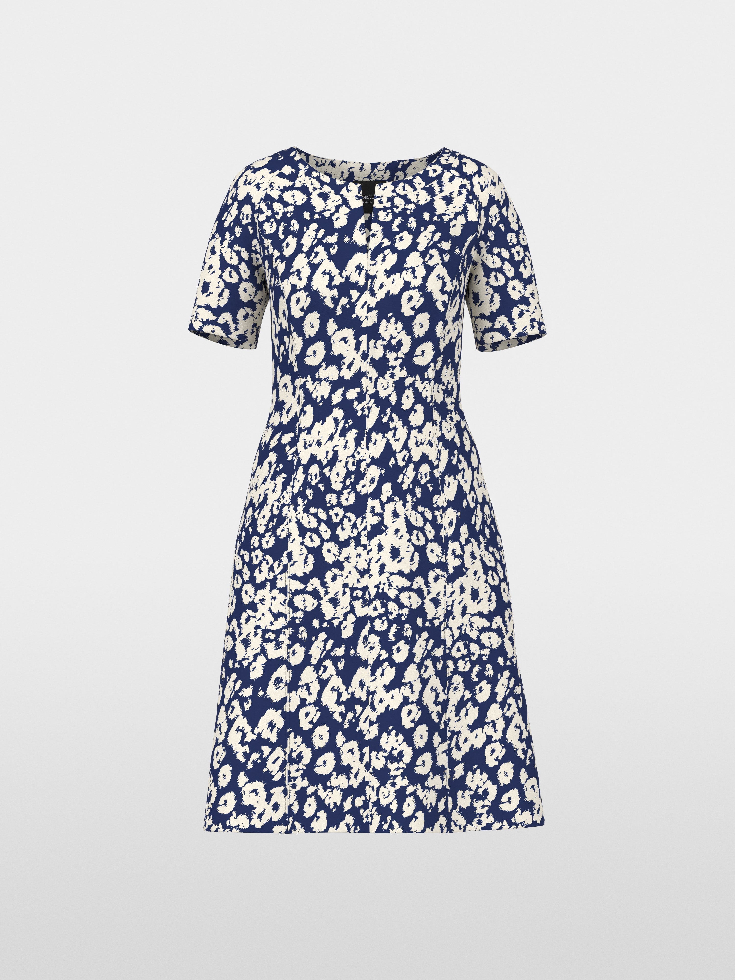 Short dress with all-over print