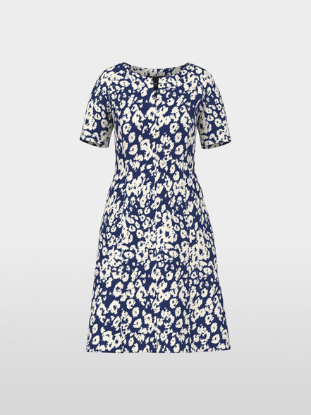 Short dress with all-over print