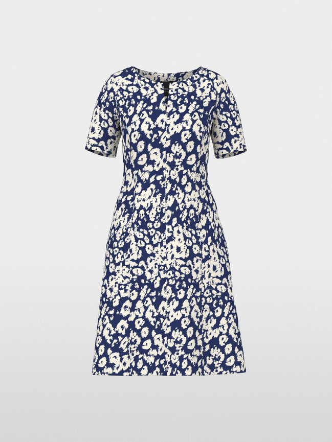 Short dress with all-over print
