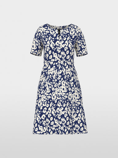 Short dress with all-over print