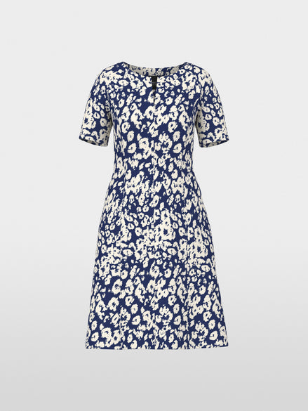 Short dress with all-over print