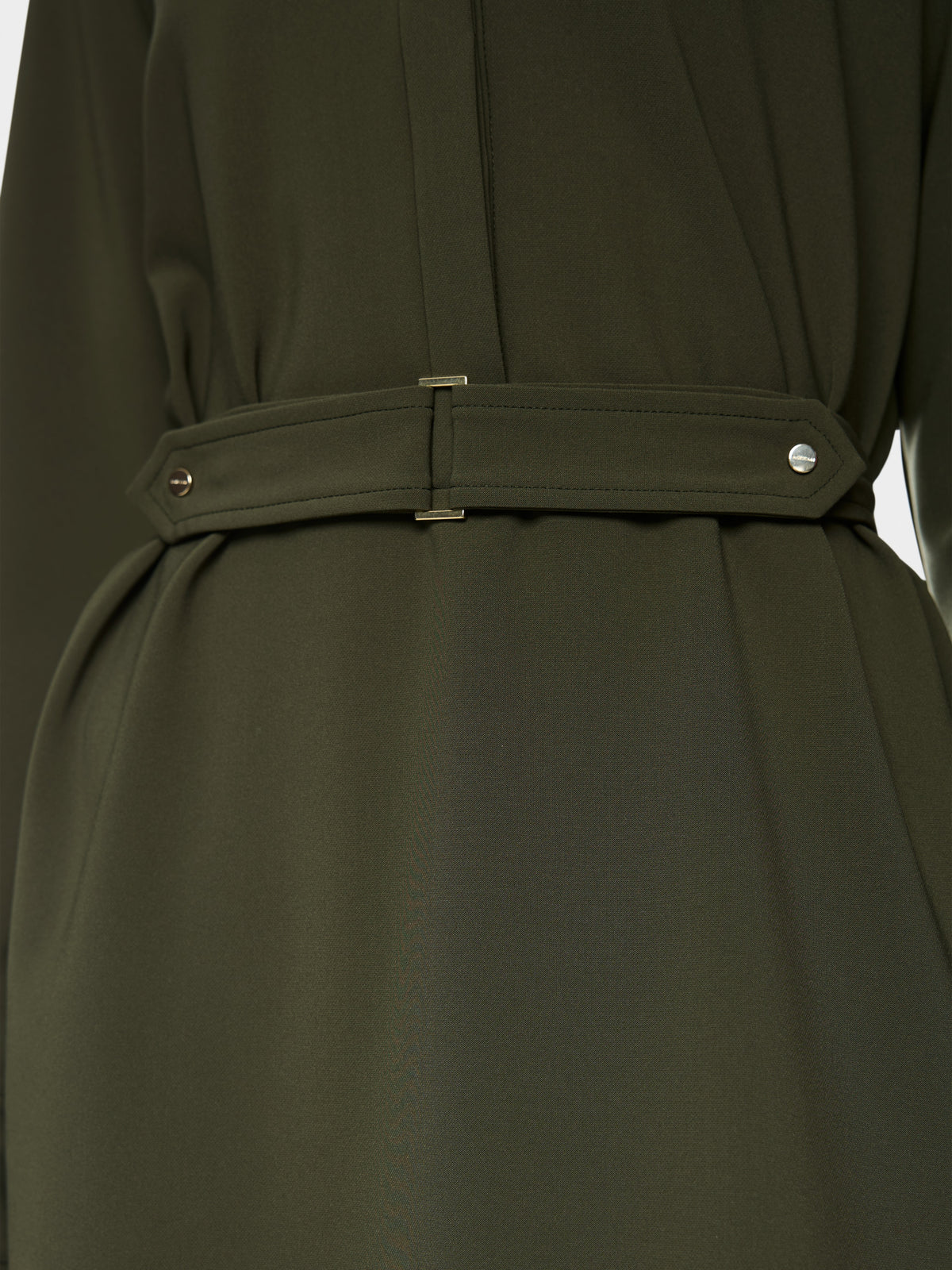 Mini dress with belt