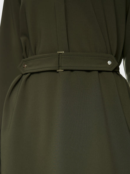 Mini dress with belt