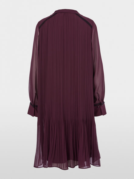 Chiffon dress with bow