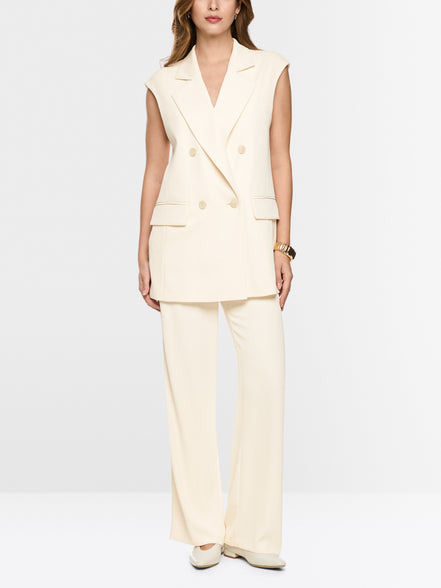 Sleeveless blazer waistcoat