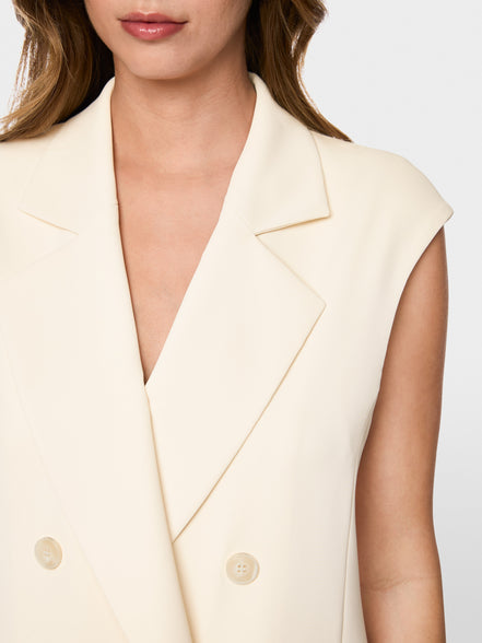 Sleeveless blazer waistcoat