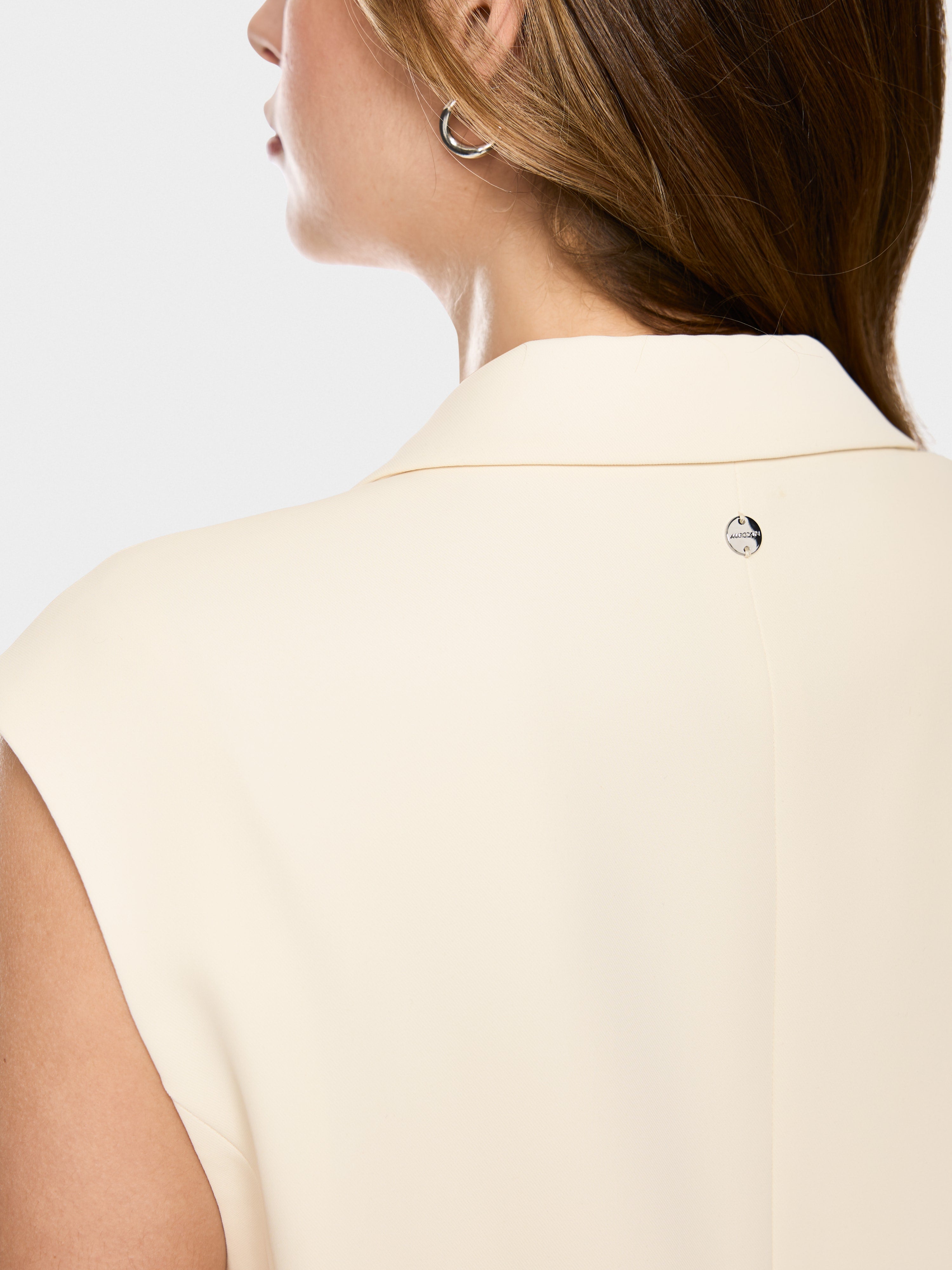 Sleeveless blazer waistcoat