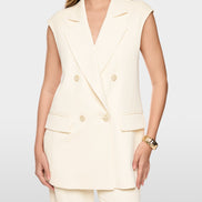 Sleeveless blazer waistcoat