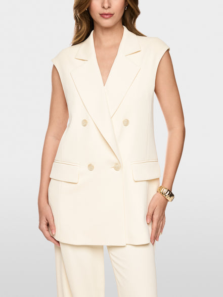 Sleeveless blazer waistcoat
