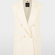 Sleeveless blazer waistcoat