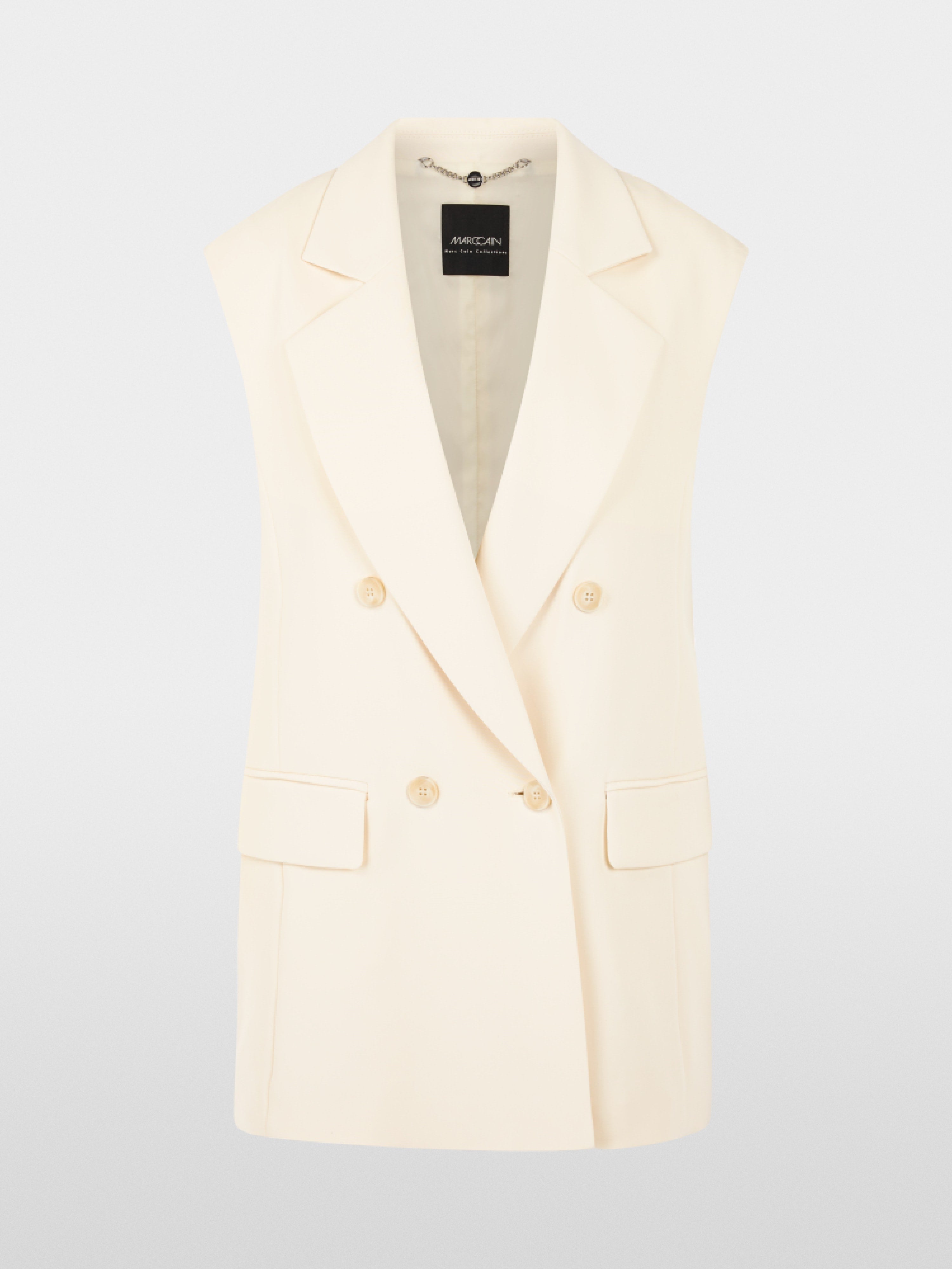 Sleeveless blazer waistcoat
